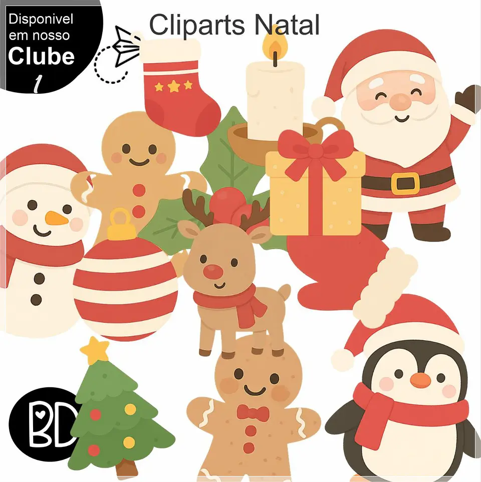 Kit Digital Cliparts Natal 7 1