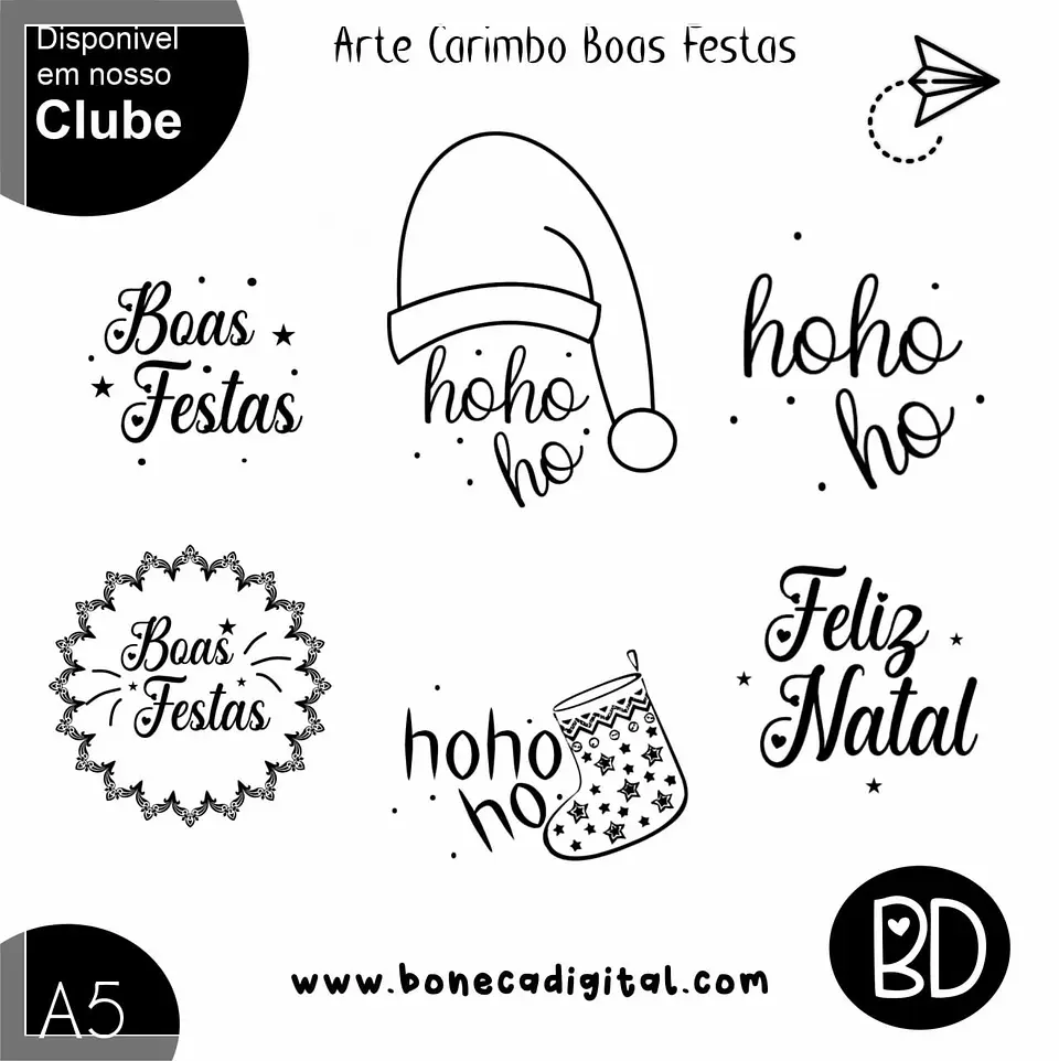 Kit Digital Carimbo Natal 5 1