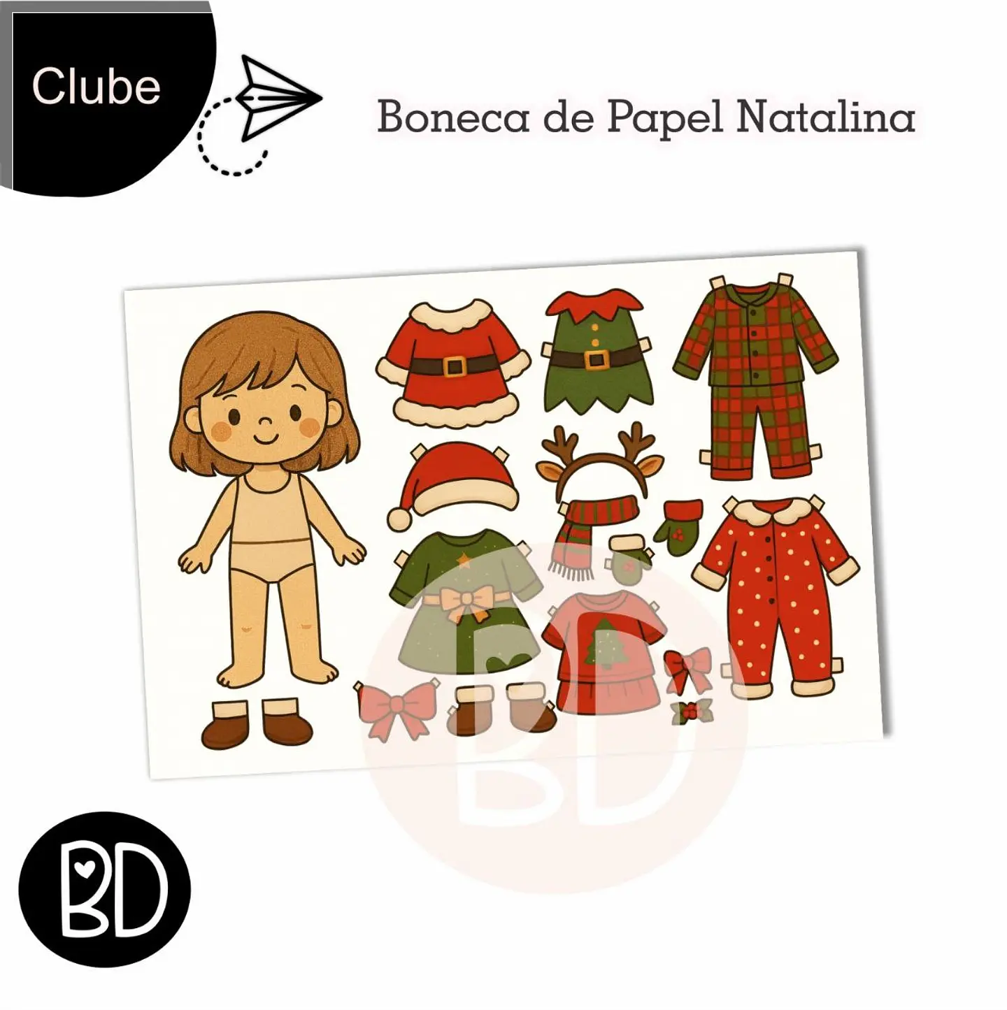 Kit Digital Papel Natal 2 1
