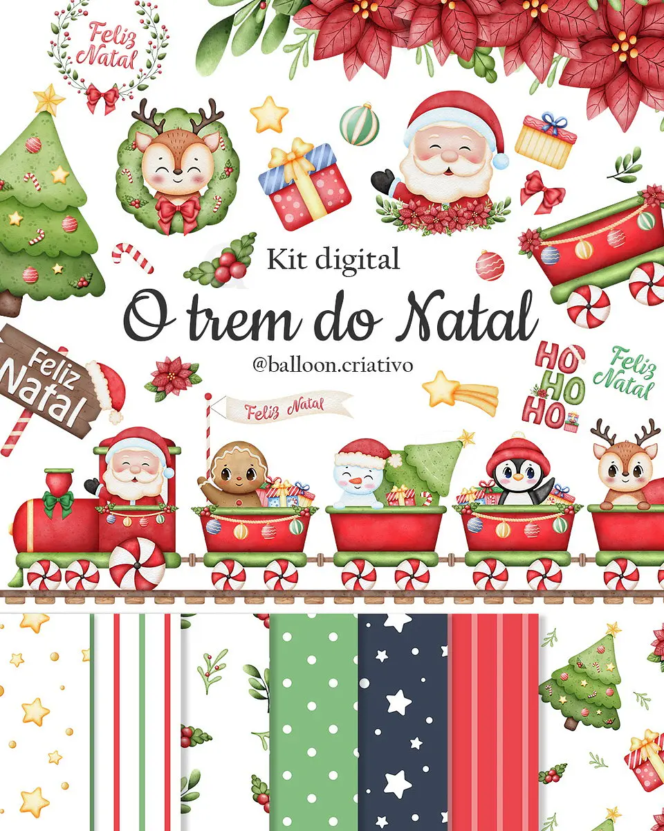 Kit Digital O Trem Natal 4 1