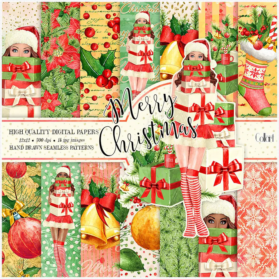Kit Digital Merry Christmas Natal 3 1