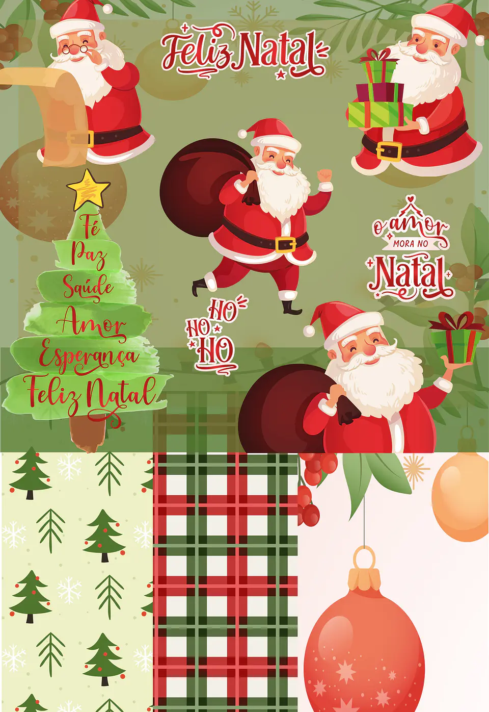 Kit Digital Dga-Papeis e Elementos de 23 Natal 1 1