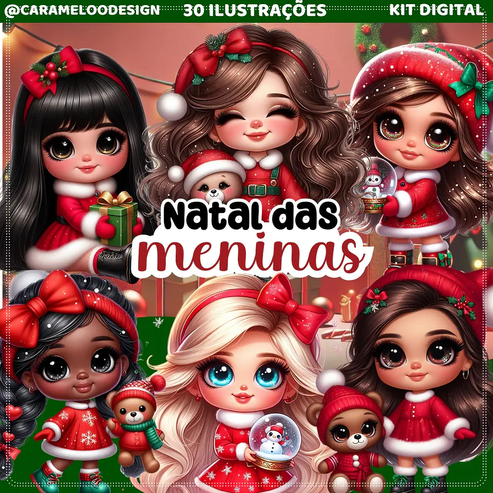 Kit Digital Meninas Natal 3 1