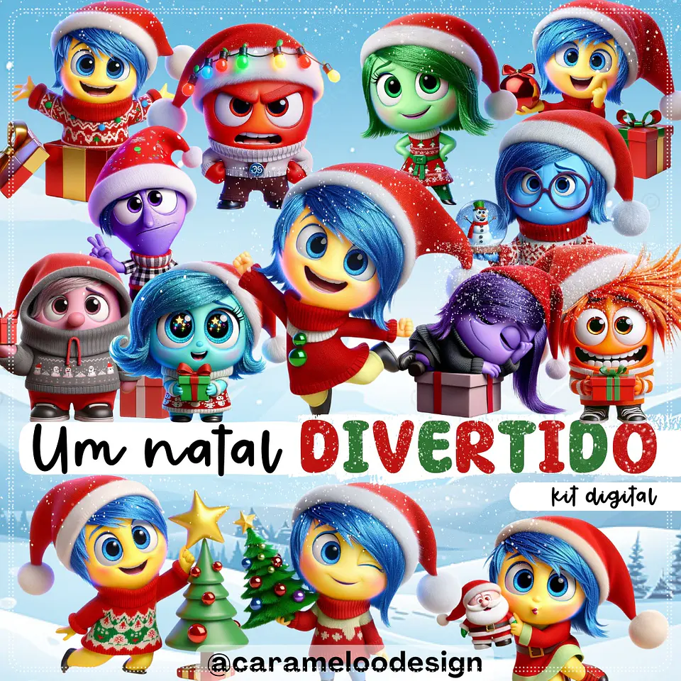 Kit Digital Um Divertido Natal 1 1
