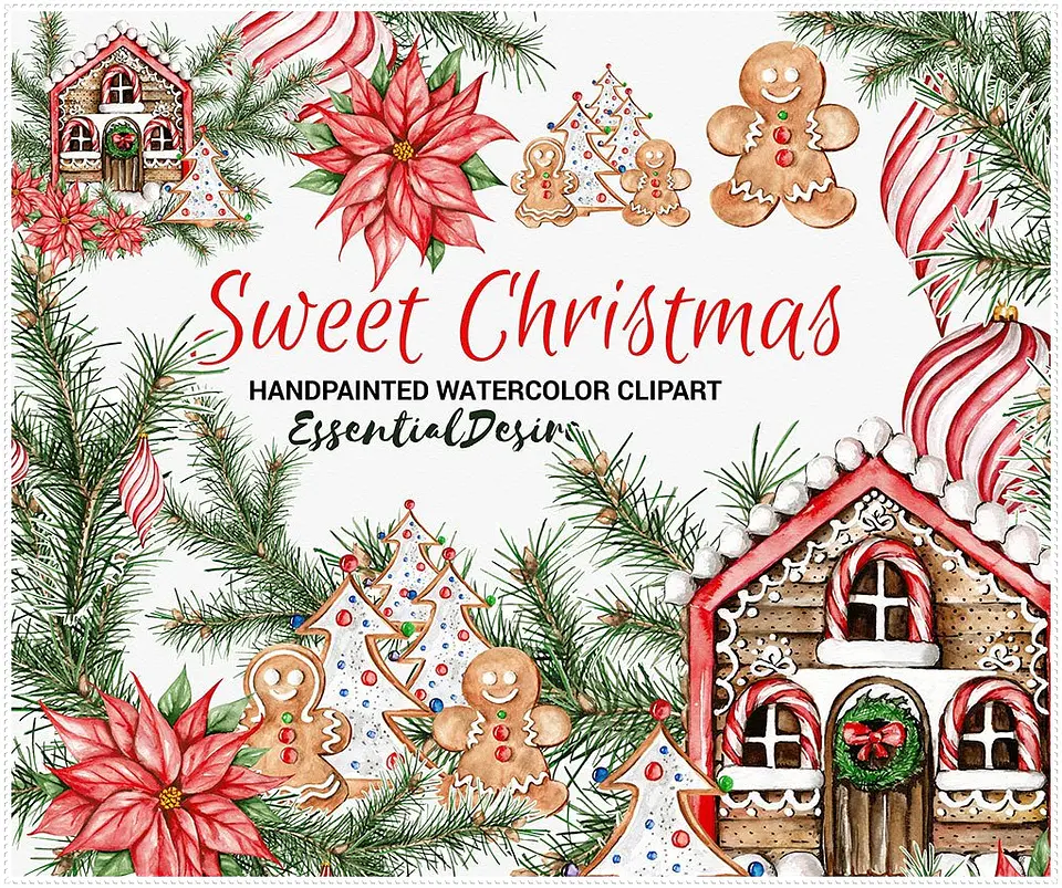 Kit Digital Christmas Clipart Natal 1 1