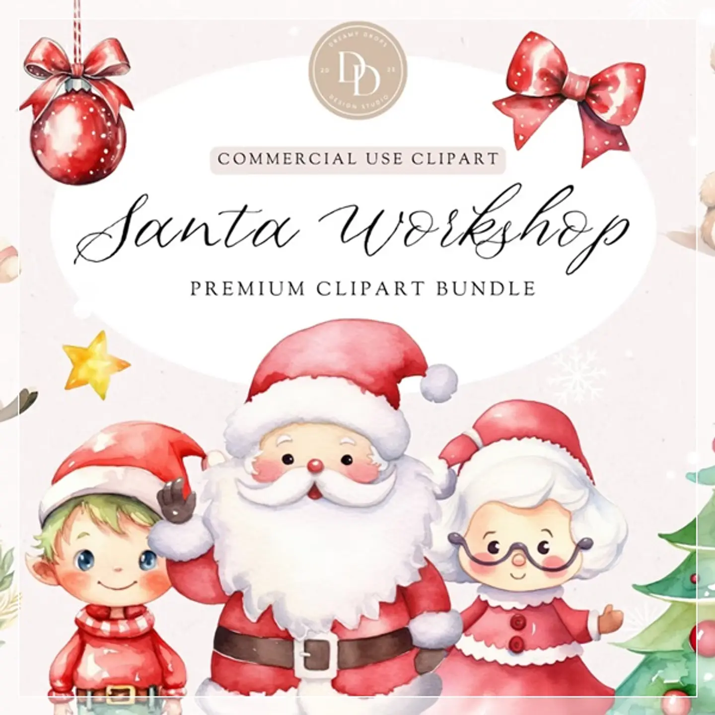 Kit Digital Santa’s Workshop Clipart Bundle, Santa Claus Clipart, Christmas Graphics, Elf Clipart, Christmas , Transparent Natal 4 1