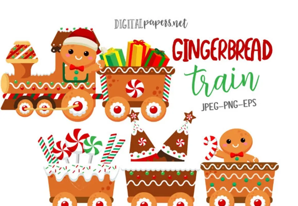 Kit Digital DGGingerbread-Train-18862077 Natal 17 1