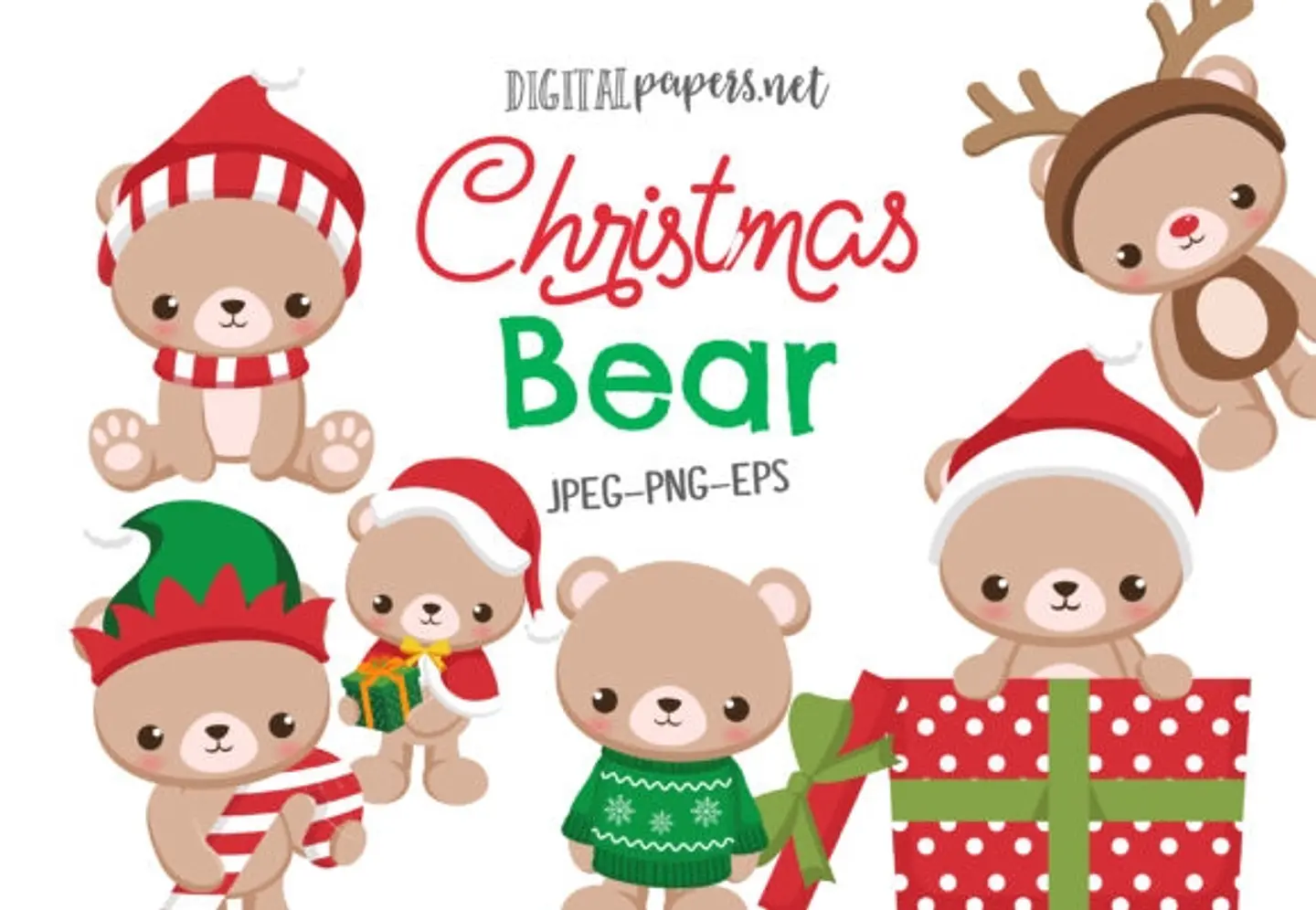 Kit Digital DGChristmas-Bear-18846870 Natal 6 1