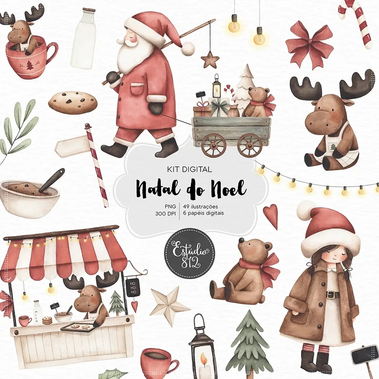 Kit Digital Noel Natal 7 1