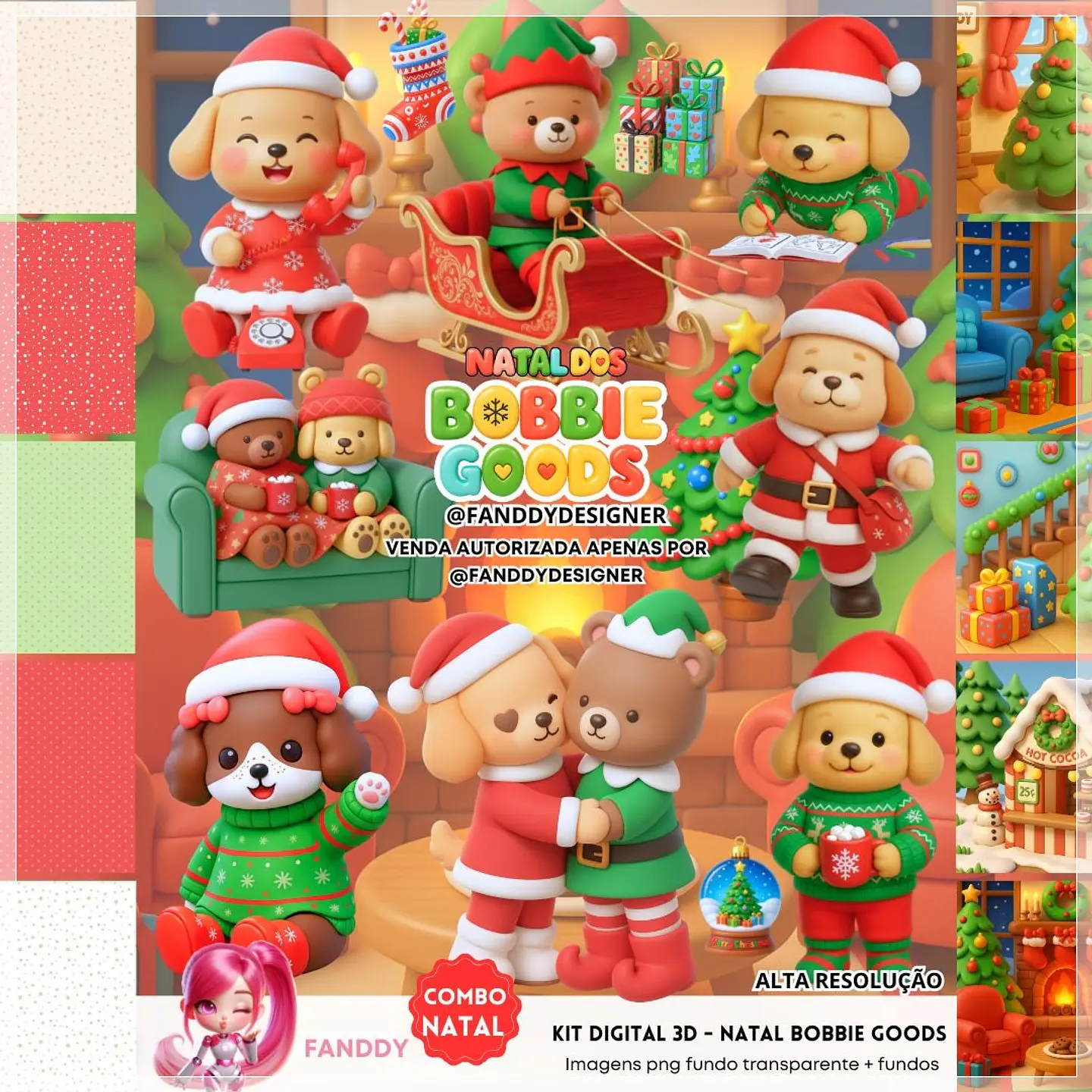 Kit Digital Bobbie Goods Natal 20 1