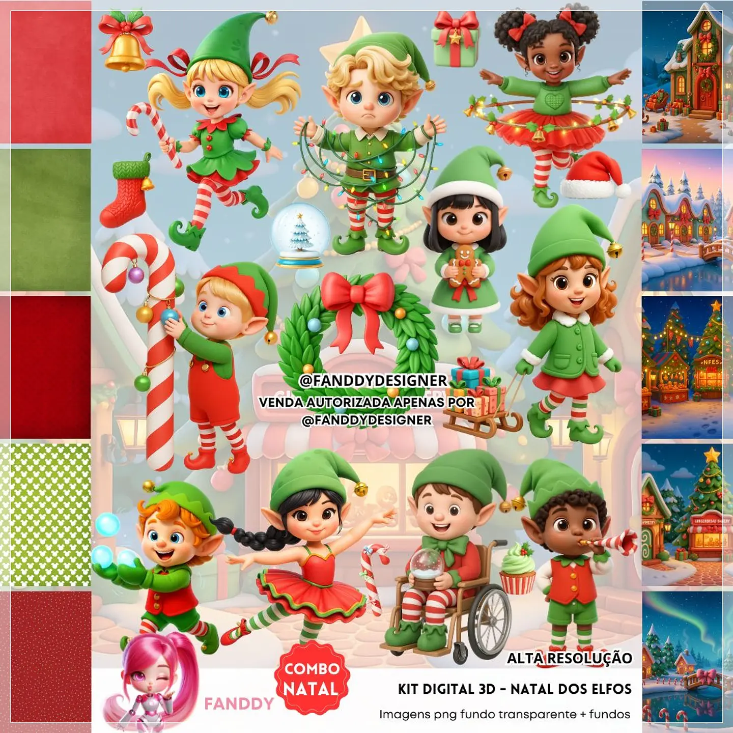 Kit Digital Elfos Natal 15 1