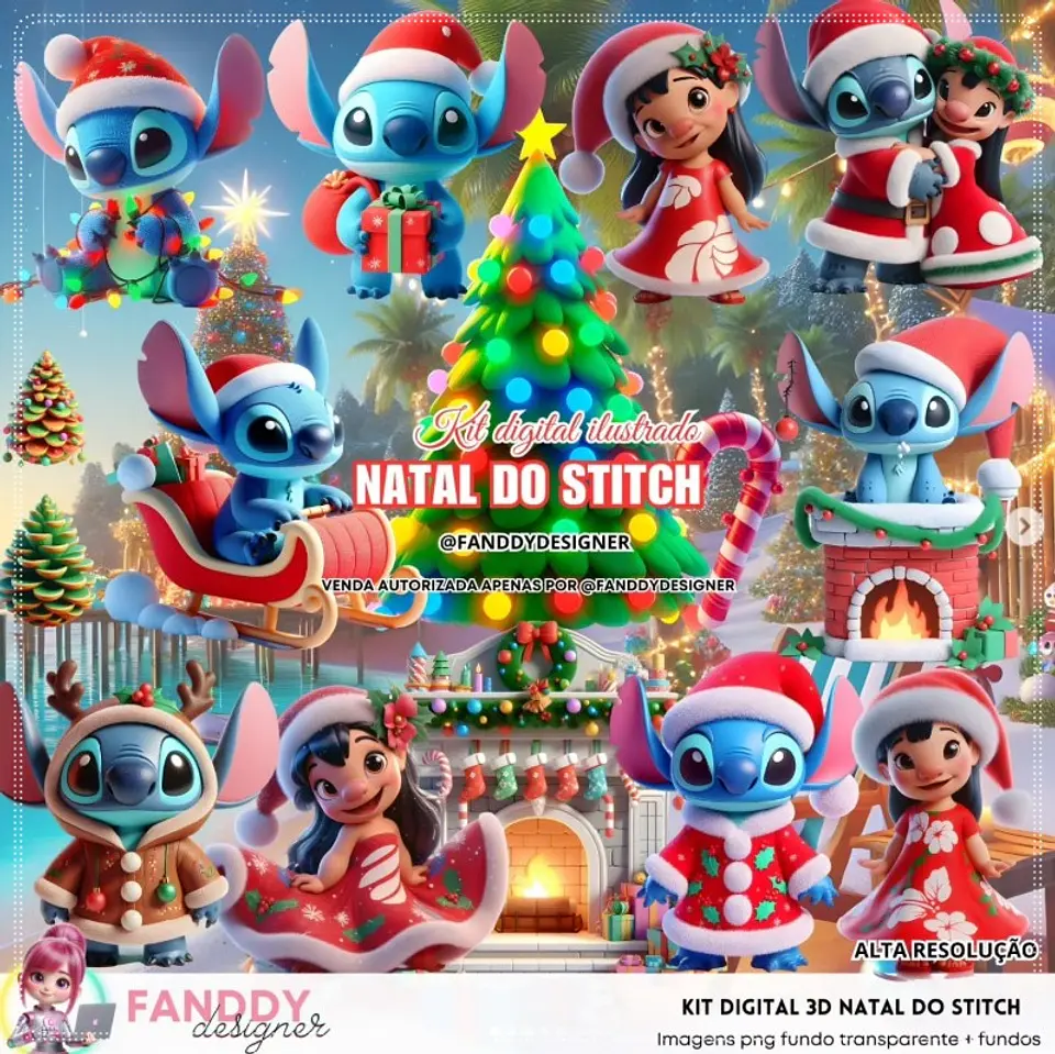 Kit Digital Stitch Natal 6 1