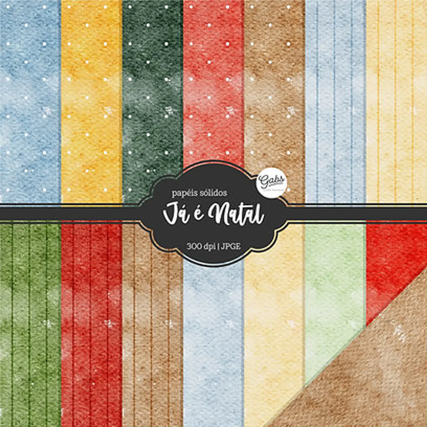 Kit Digital Já é - Papéis Natal 10 1
