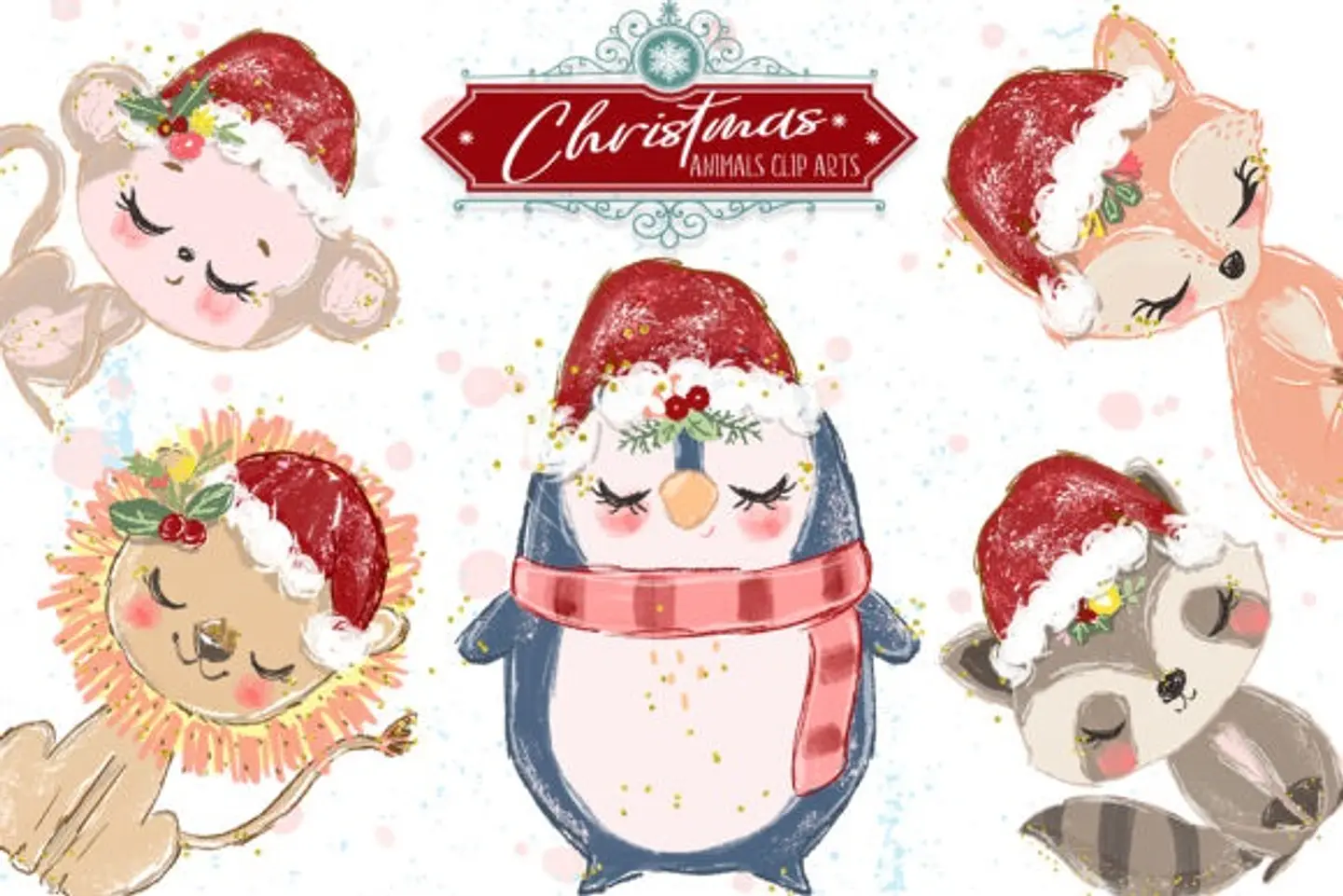 Kit Digital Pack natalino Cute Natal 3 1