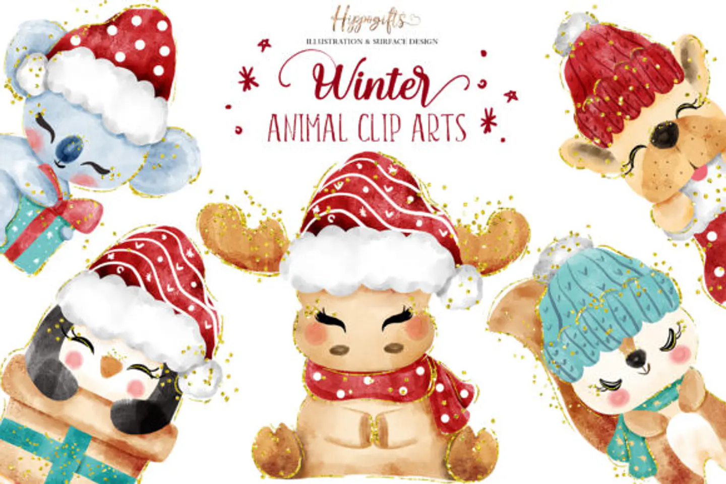 Kit Digital Pack Natalino Cute Natal 2 1