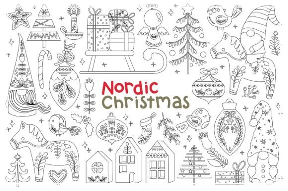 Dga-Nordic-Christmas-Clipart-Inkley 1