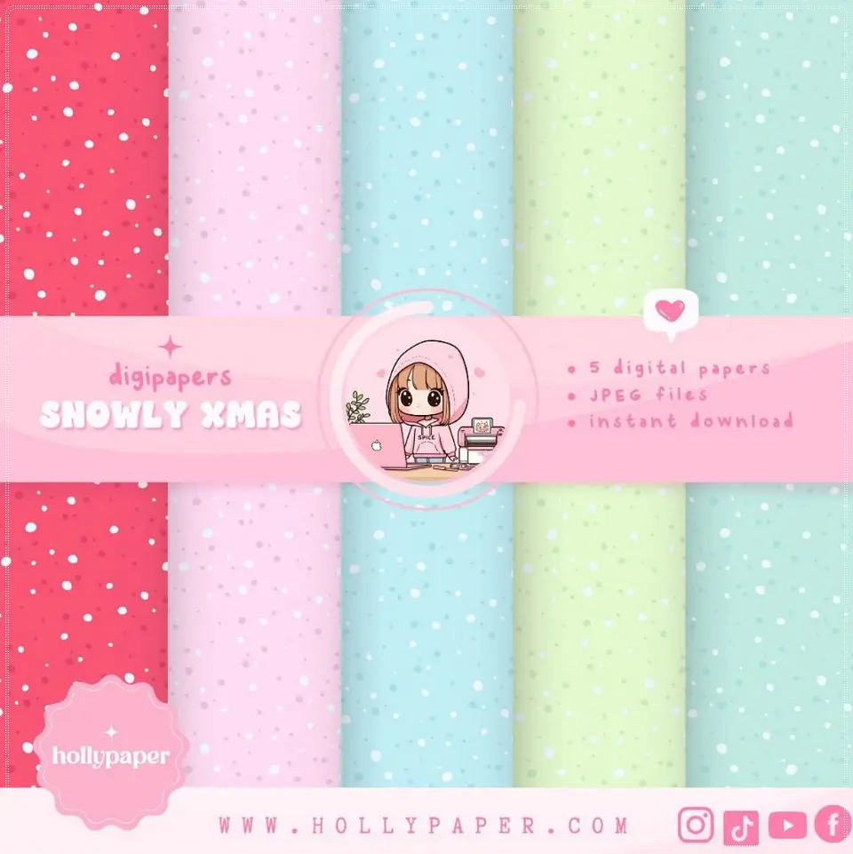 Kit Digital Snowly Xmas Natal 2 1