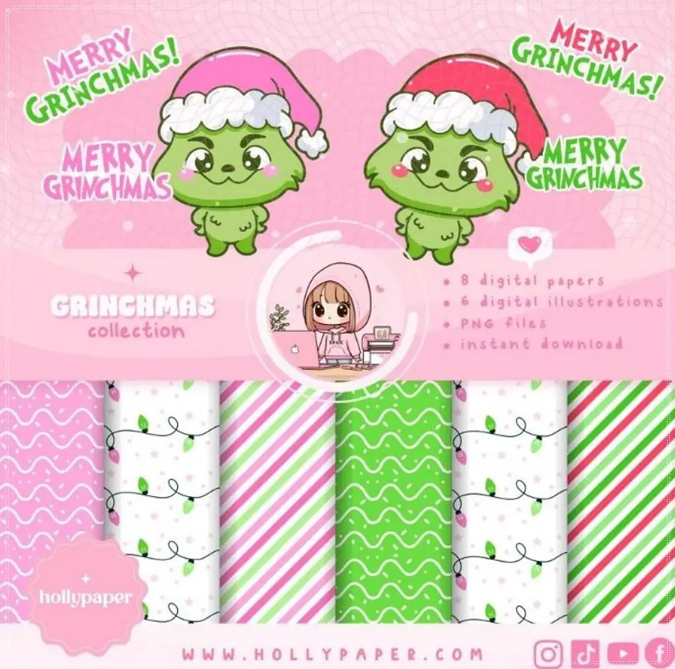 Kit Digital Grinch Natal 1 1