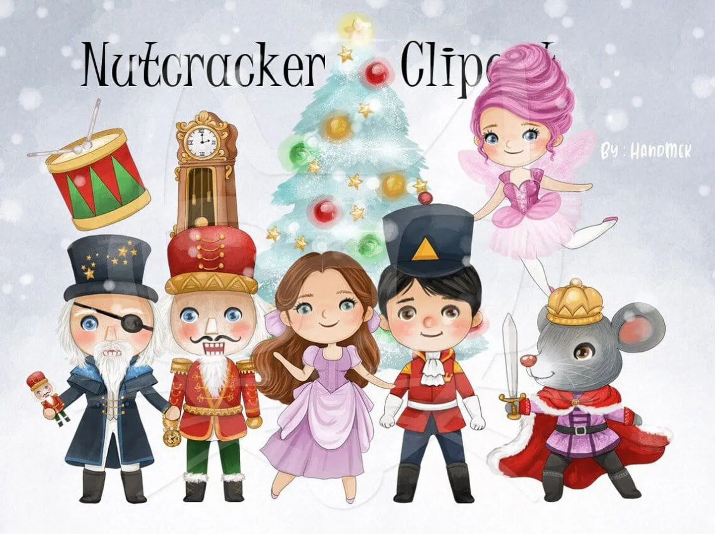 Kit Digital Colection Files Nutcracker Clipart Natal 26 1