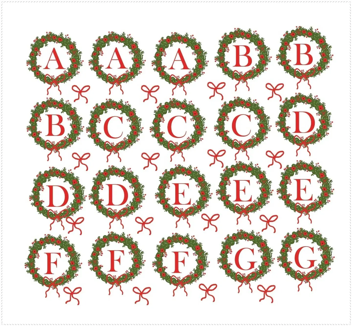 Arquivo Digital DTF UV - DTF UV Alfabeto Natal Parte 6 1