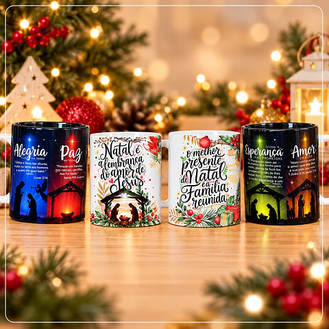 Sublimação - Combo Caneca Natal 1