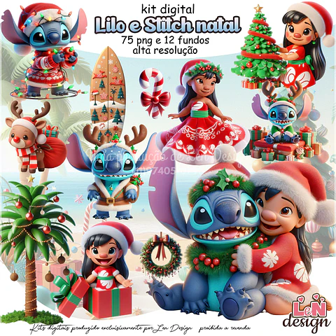 Kit Digital Stitch Natal 13
