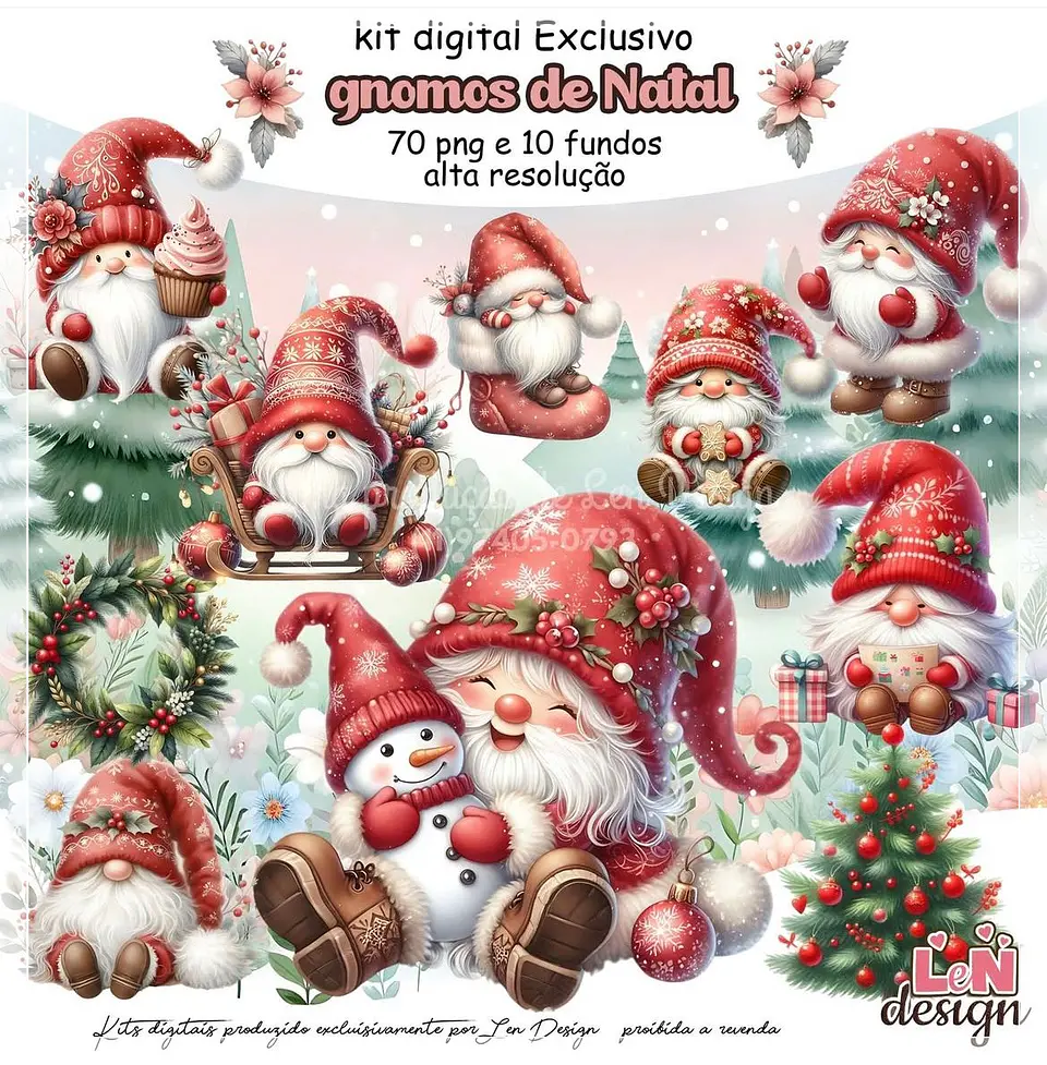 Kit Digital Gnomos Natal 1 1