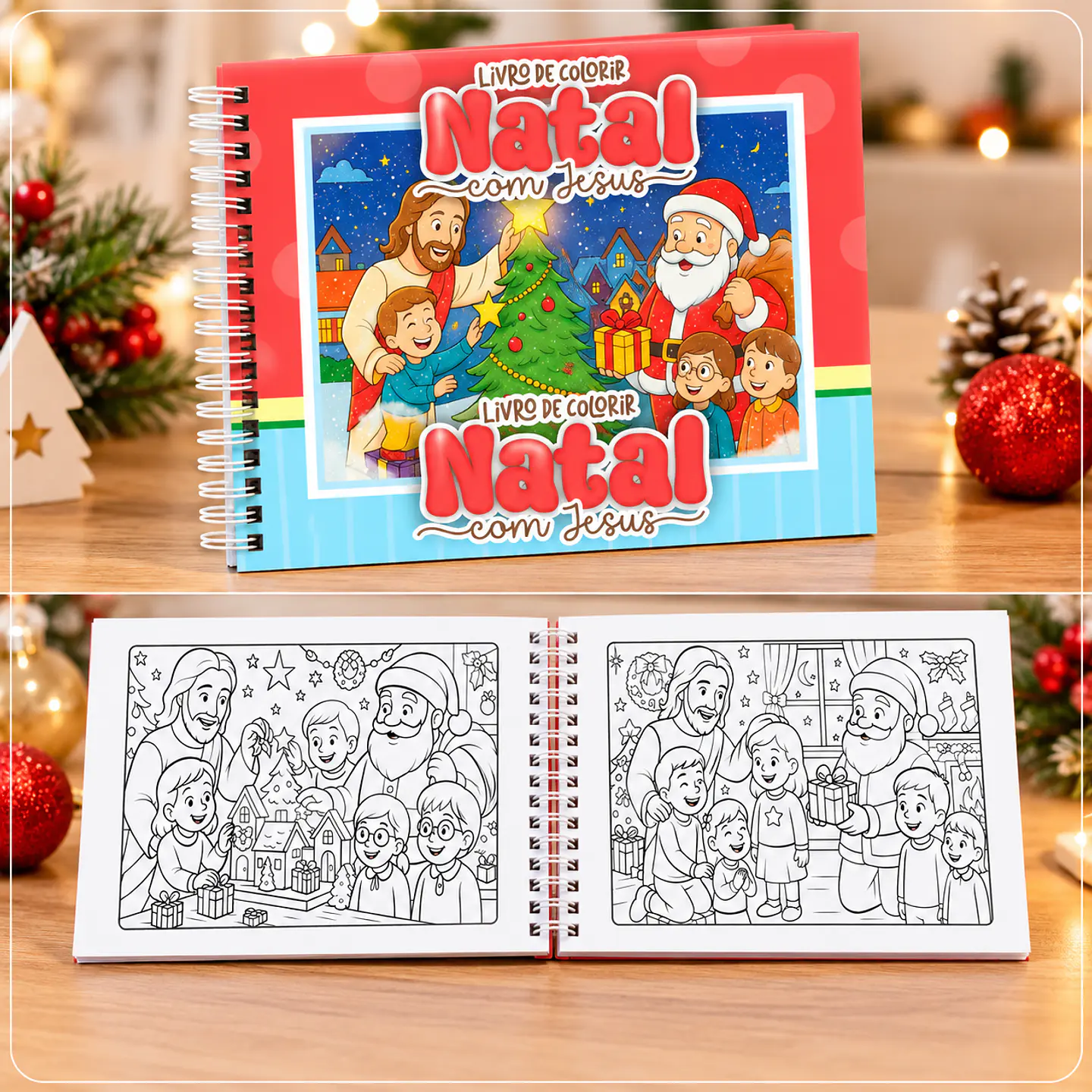 Encadernação - Livro de Colorir Natal com Jesus 2 1
