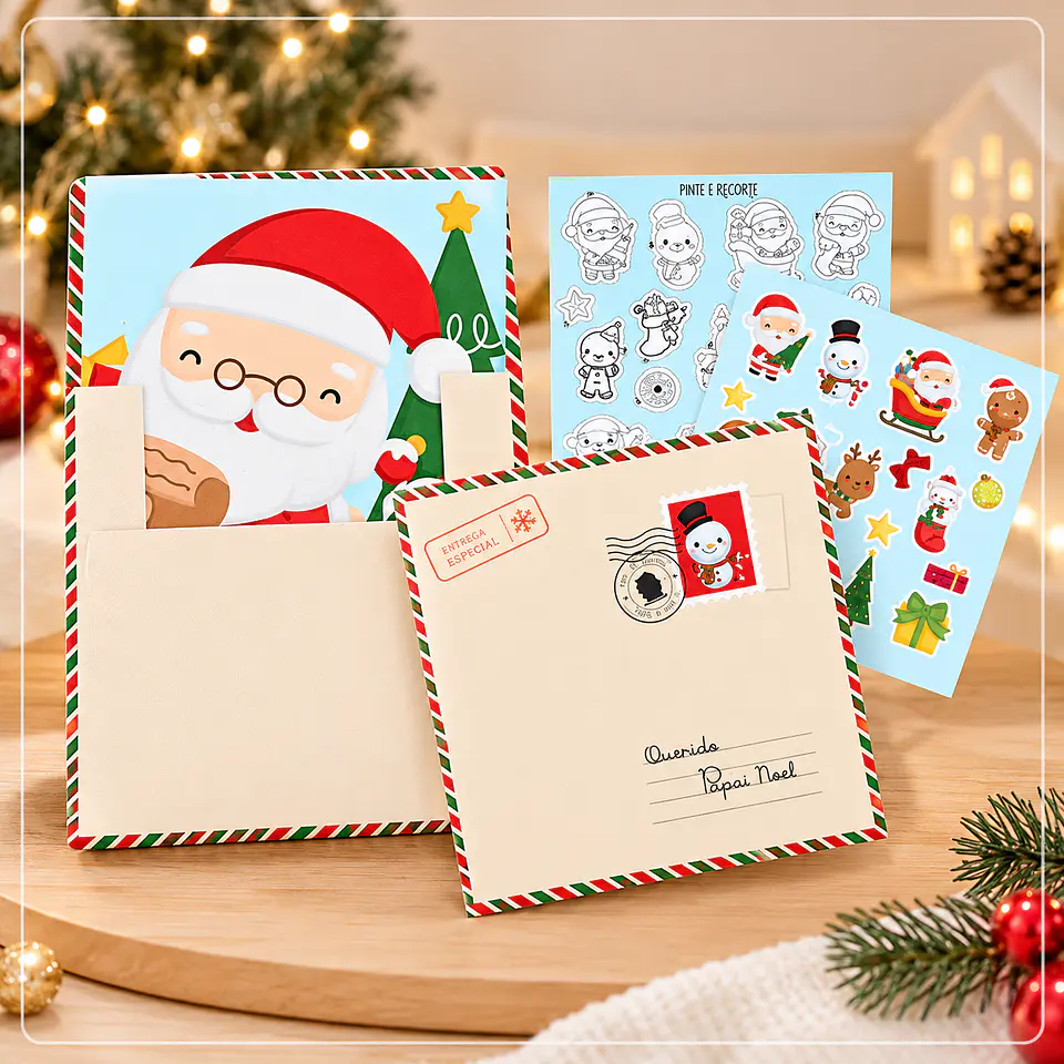 Encadernação - Kit de Colorir Natal 1