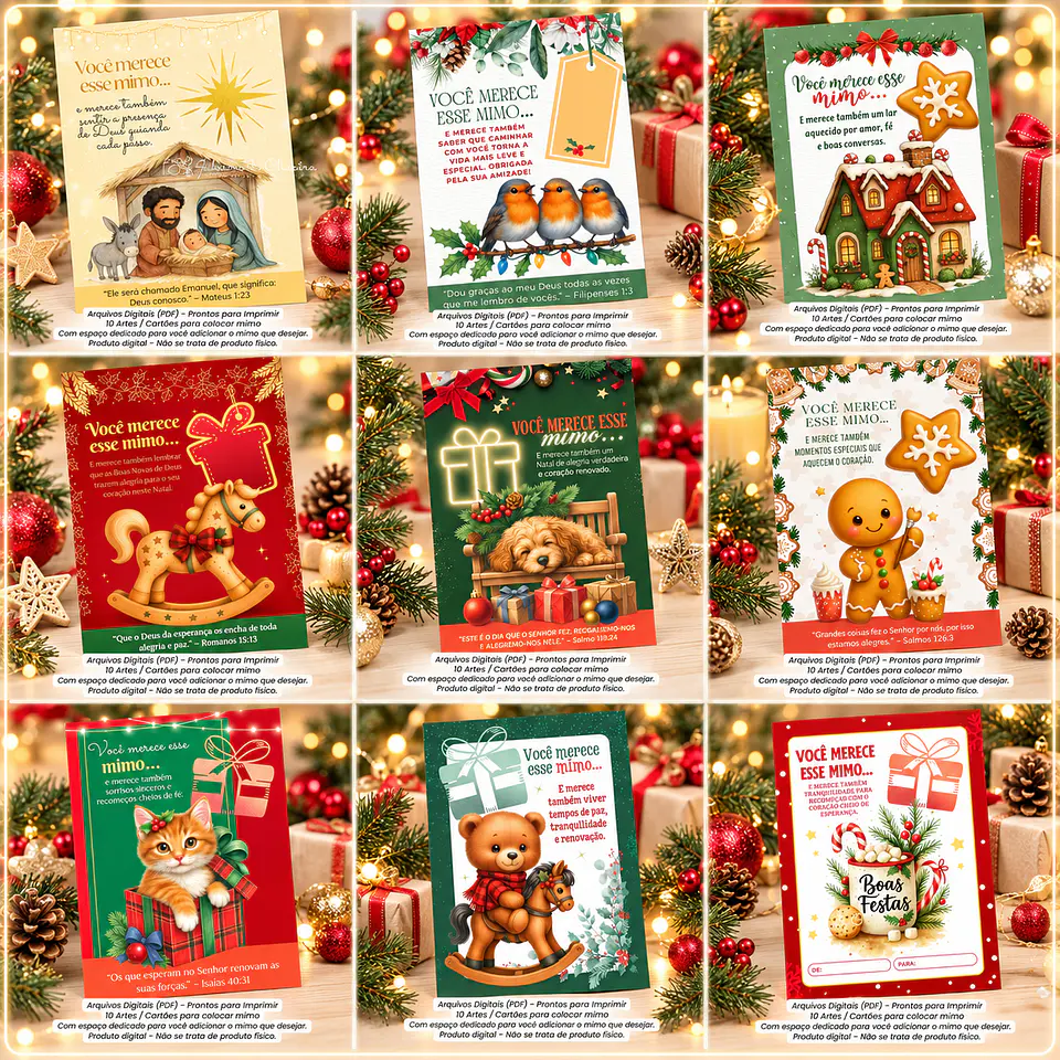 Arquivo de Corte Combo Cartões de Natal 1 1