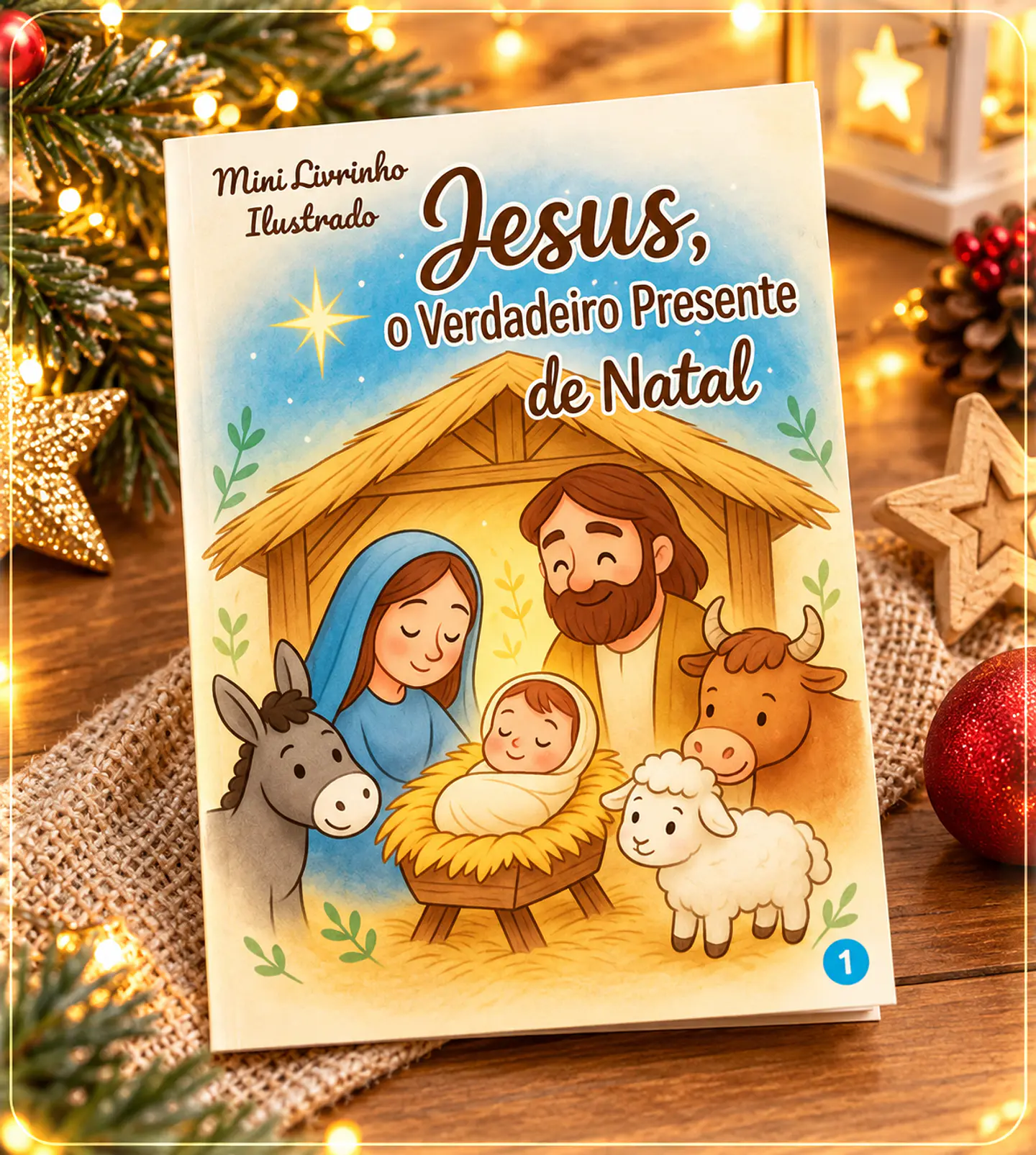 Arquivo de Corte Mini Livrinho Ilustrado Natal 5 1