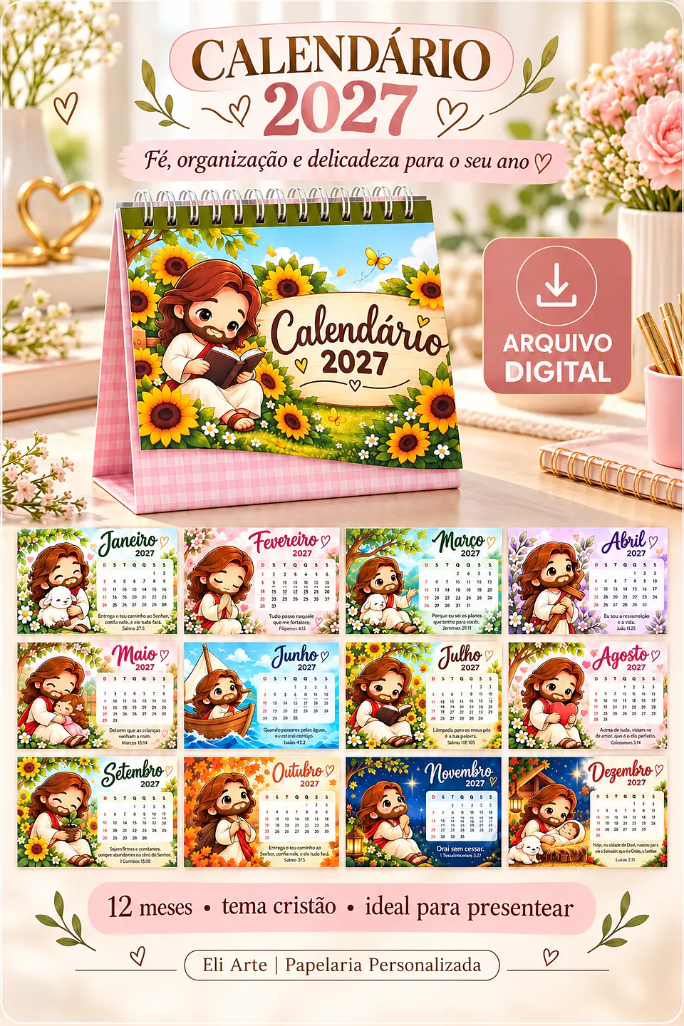 Encadernação - Calendário Jesus 27 1