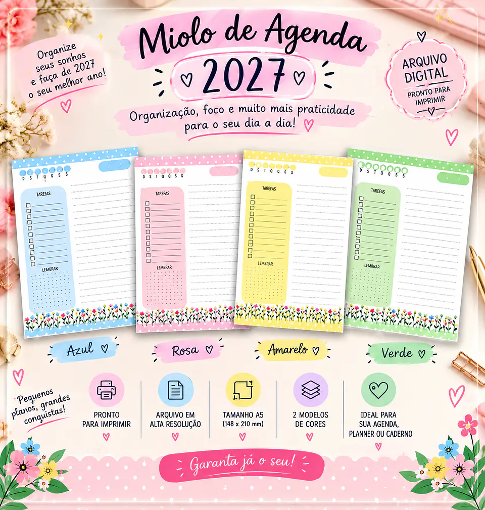 Encadernação - Miolo de Agenda 27 1