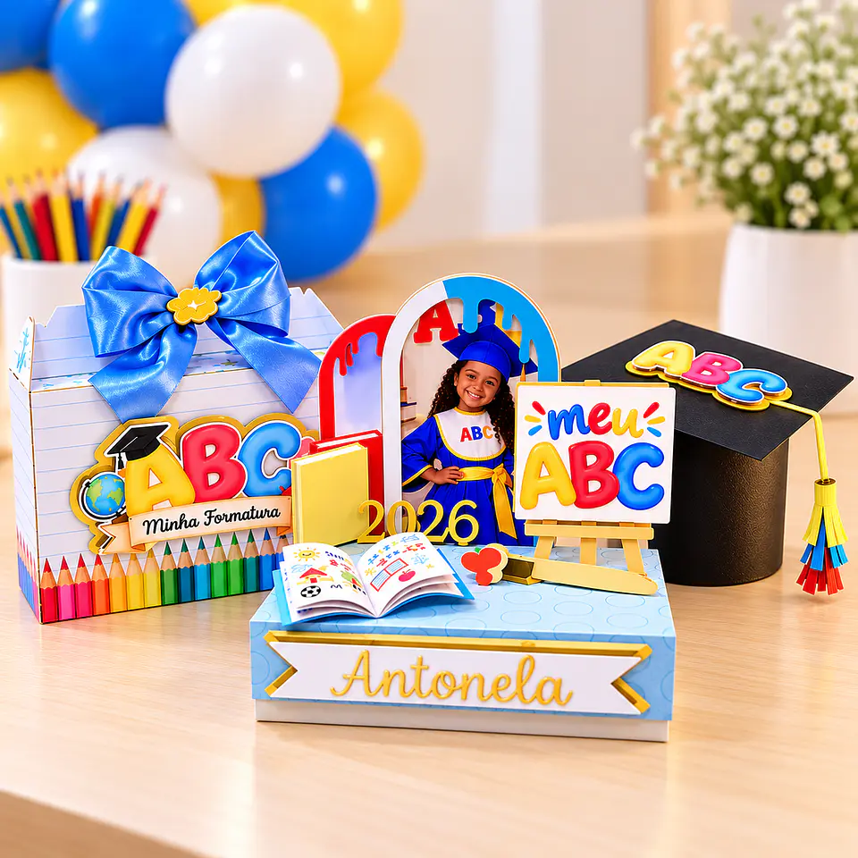Arquivo de Corte Kit Formatura ABC 1 1
