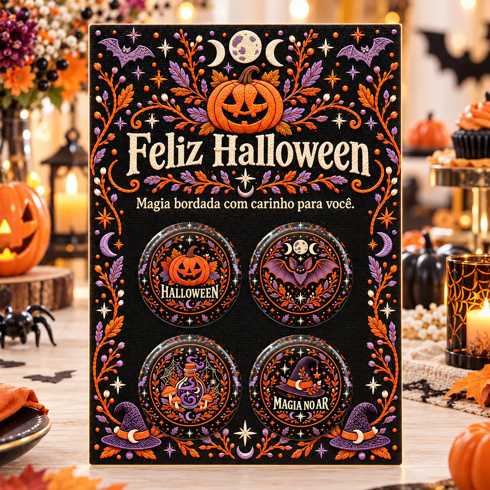 Arquivo de Corte Bottons Halloween 45 1