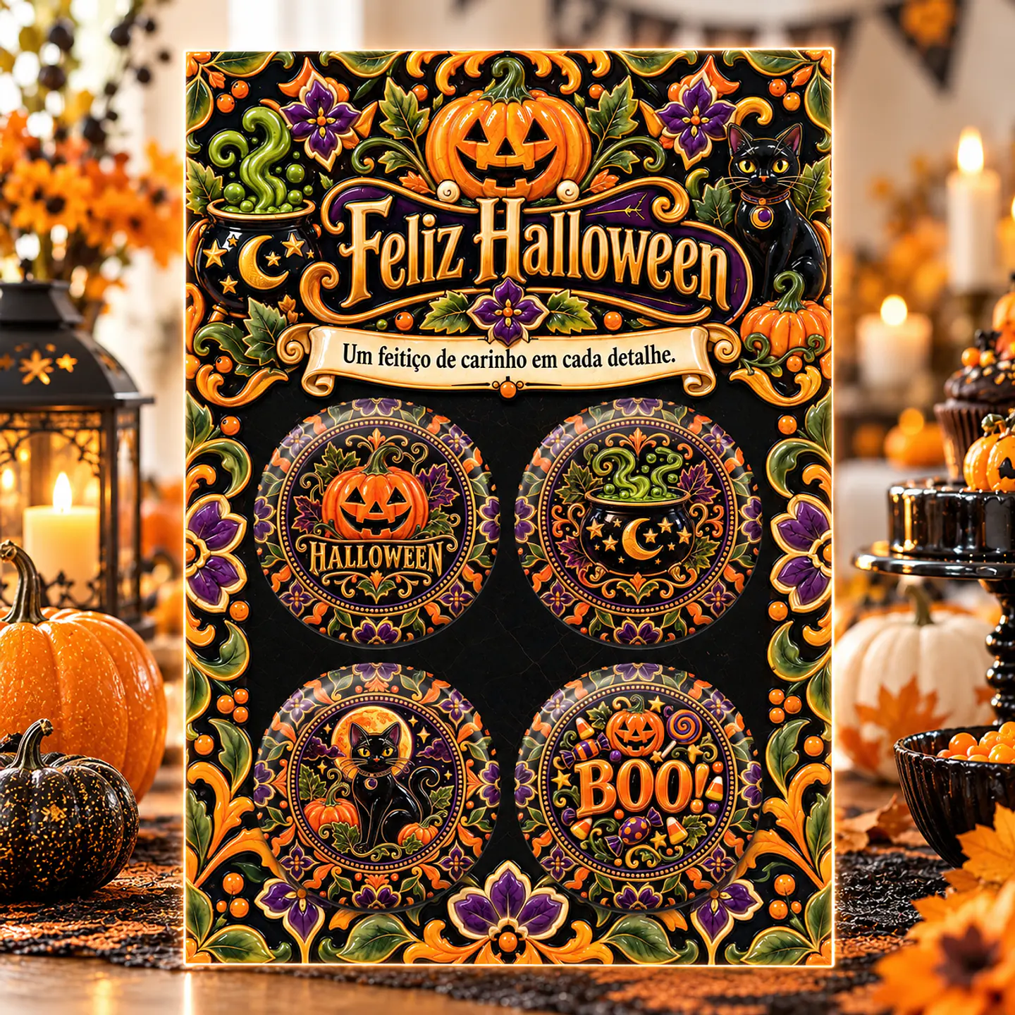 Arquivo de Corte Bottons Halloween 43 1
