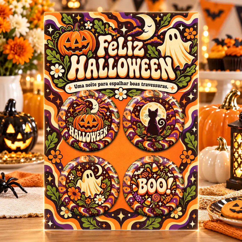 Arquivo de Corte Bottons Halloween 40 1