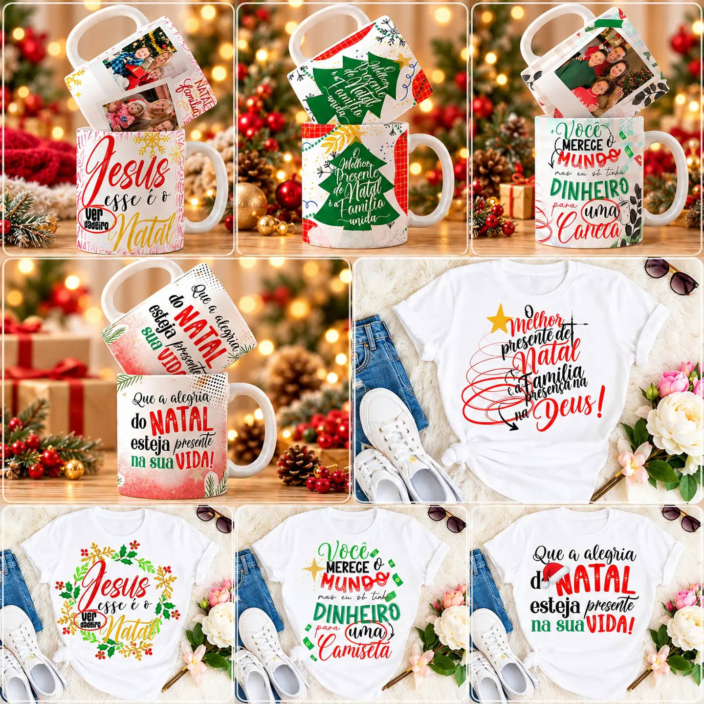 Sublimação - Kit Combo Coleção Natal 2 1