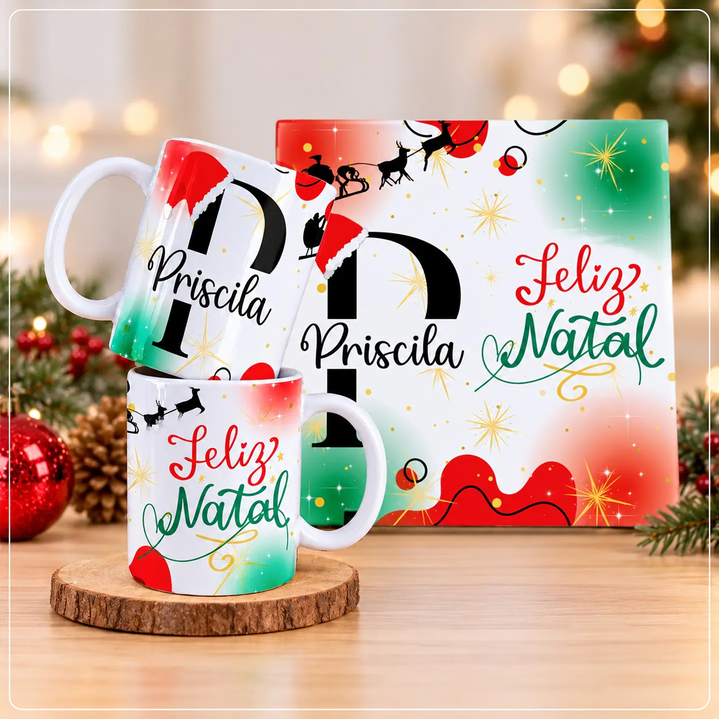 Sublimação - Kit Combo Coleção Alfabeto Natal 1 1