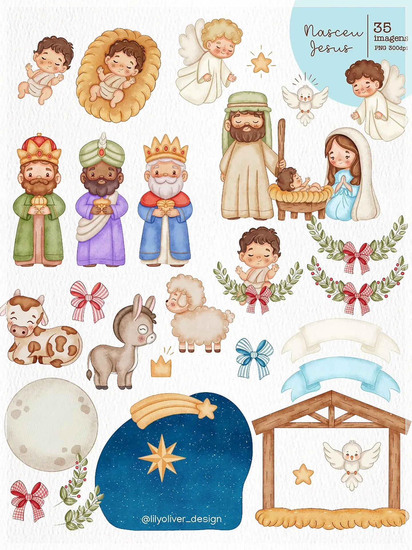 Kit Digital Kut Nasceu Jesus Natal 2 1