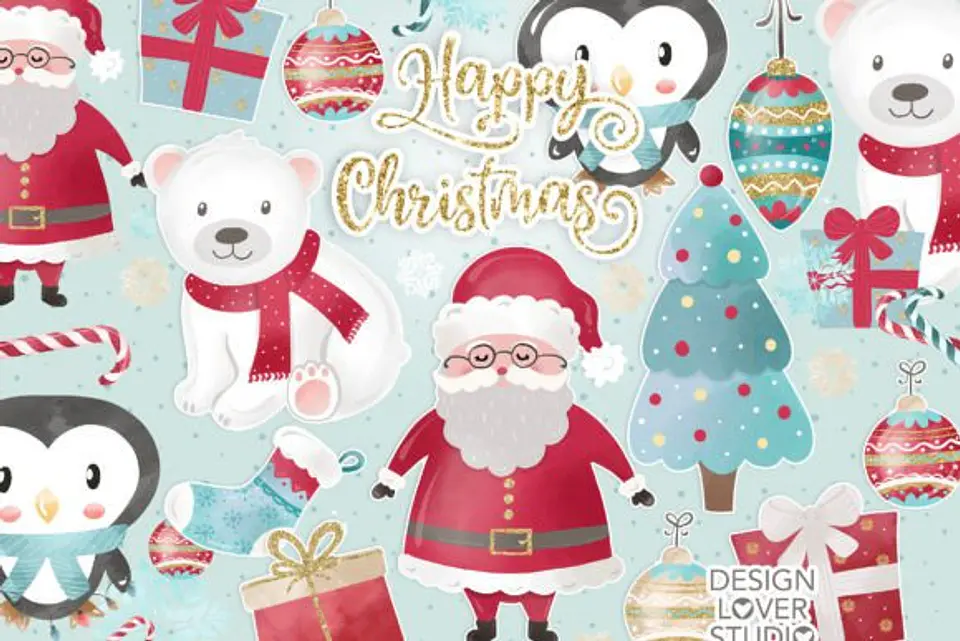 Kit Digital Pack Natalino Cute Natal 1 1