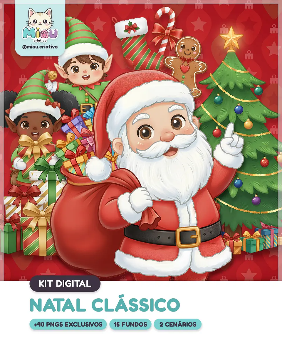 Kit Digital Clássico Natal 3 1