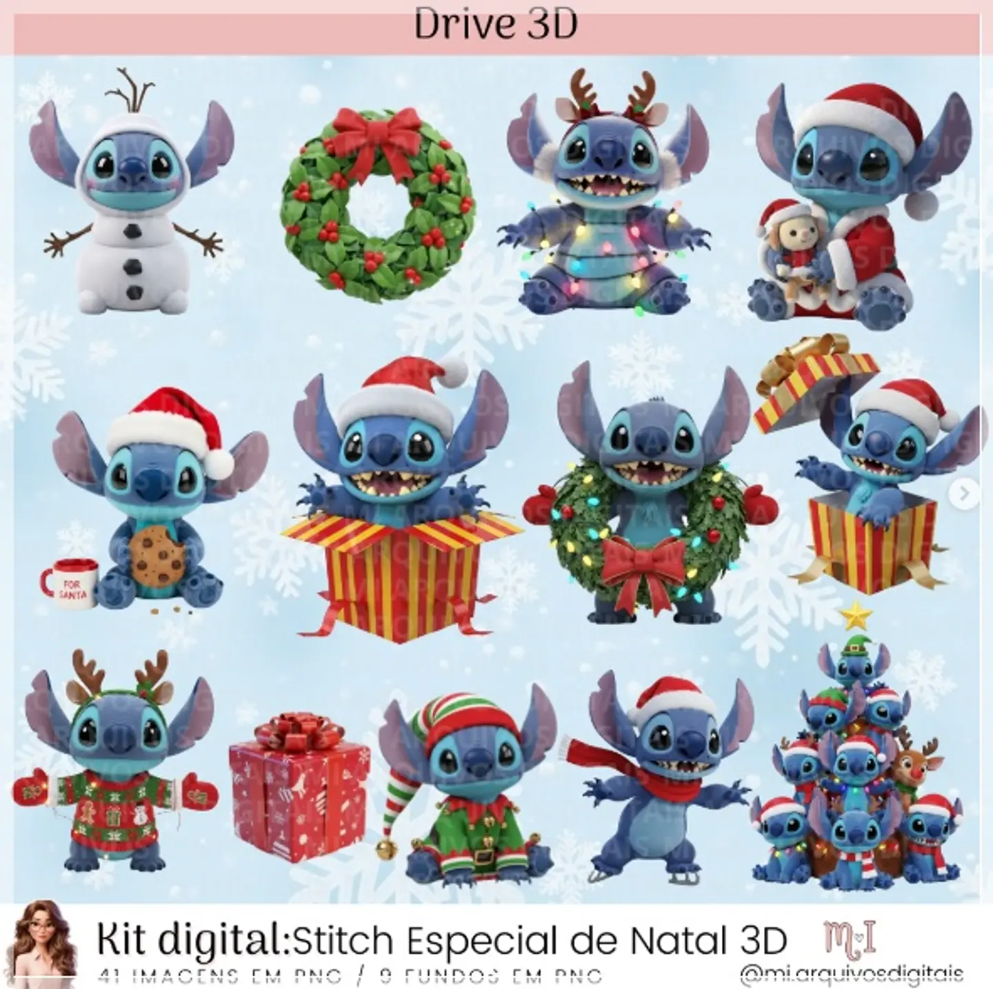 Kit Digital Stitch Especial Natal 33 1