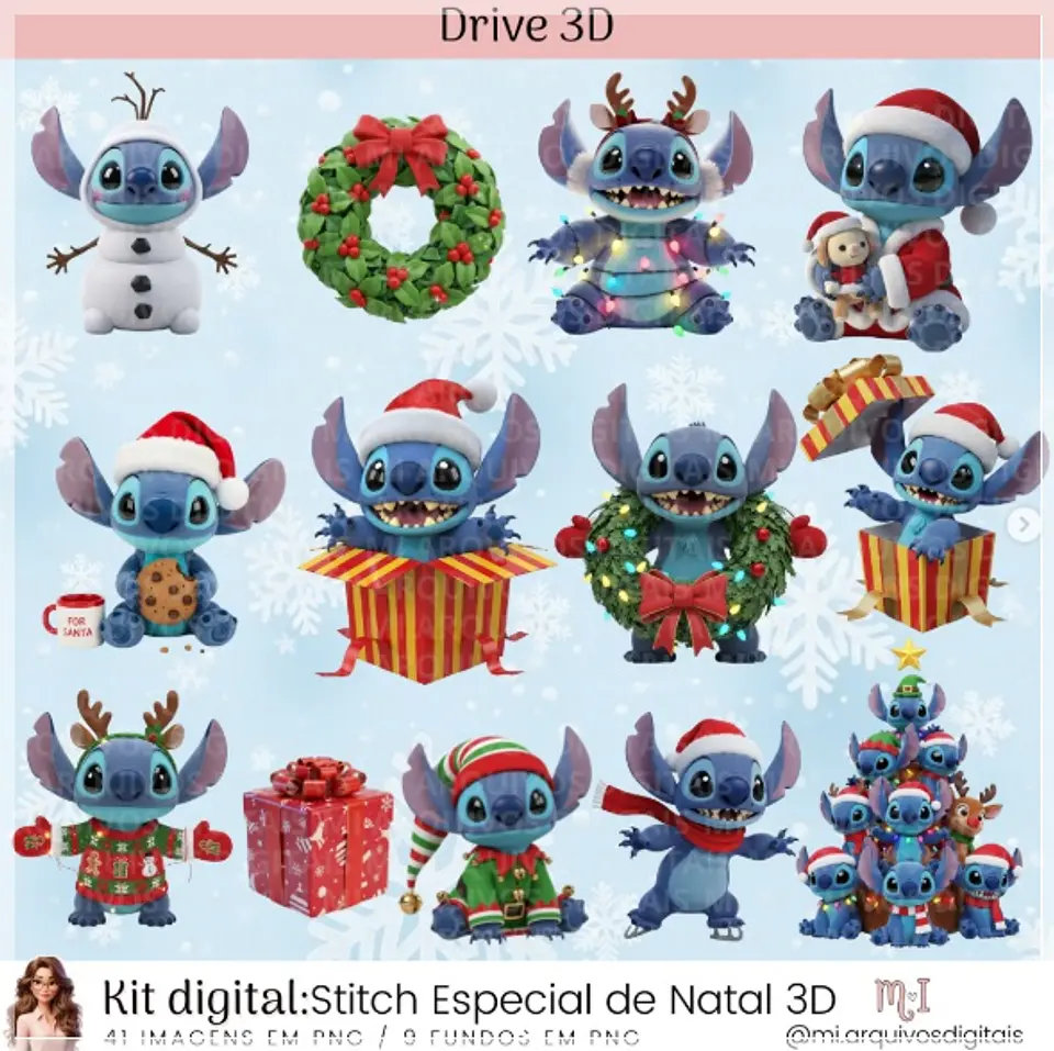 Kit Digital Stitch Especial Natal 33 1
