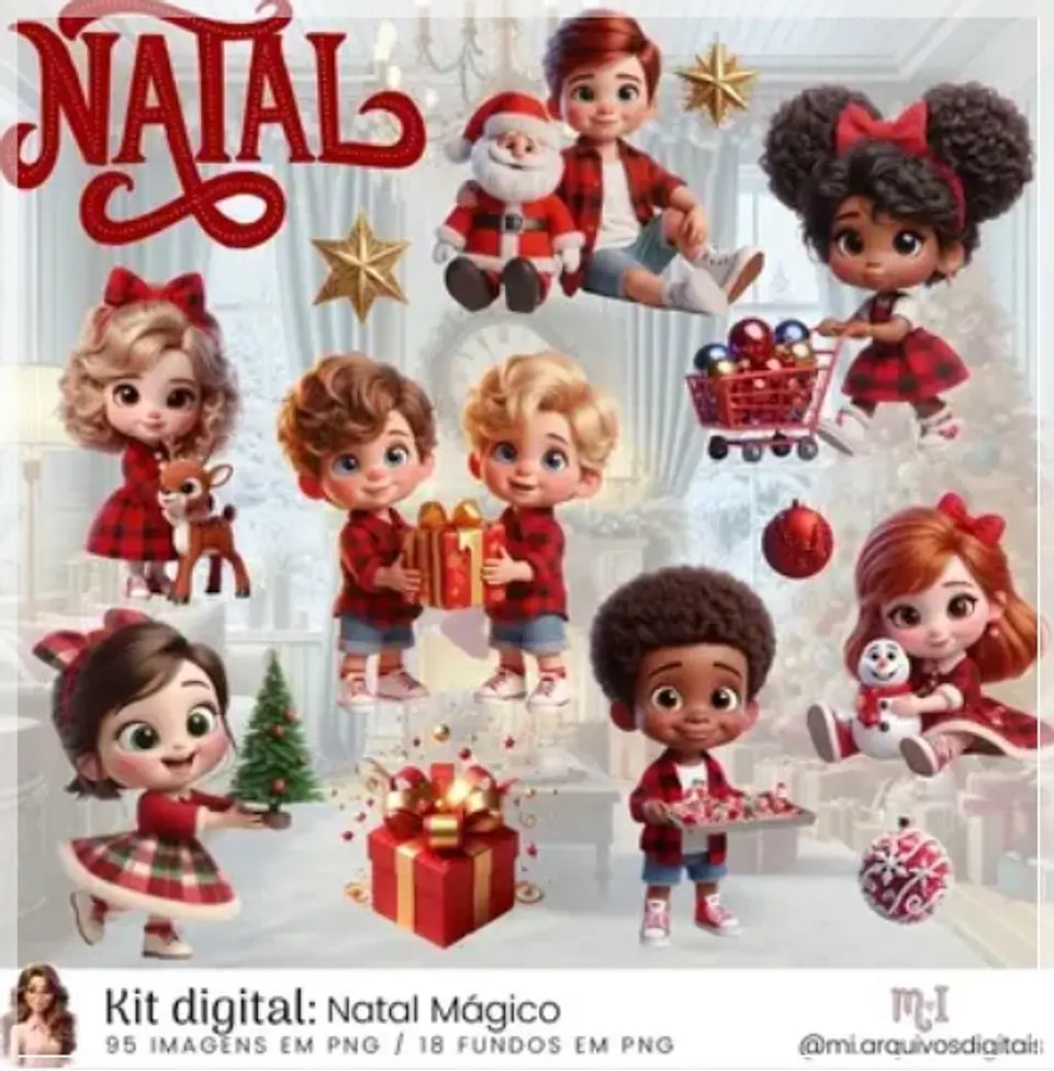 Kit Digital Mágico Natal 32 1
