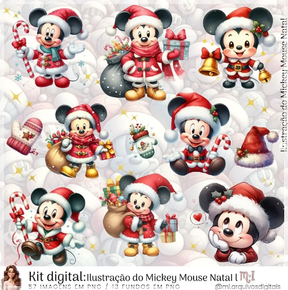Kit Digital Mickey Mouse I Natal 26 1