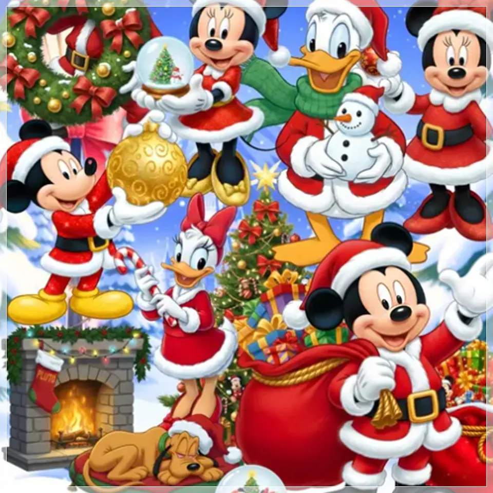 Kit Digital Mickey e Sua Turma Natal 2 1