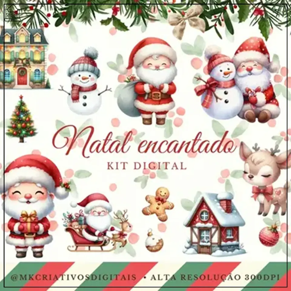 Kit Digital Encantado Natal 5 1