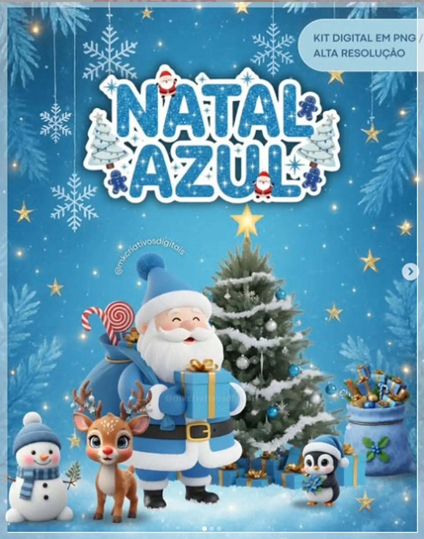 Kit Digital Azul Natal 3 1