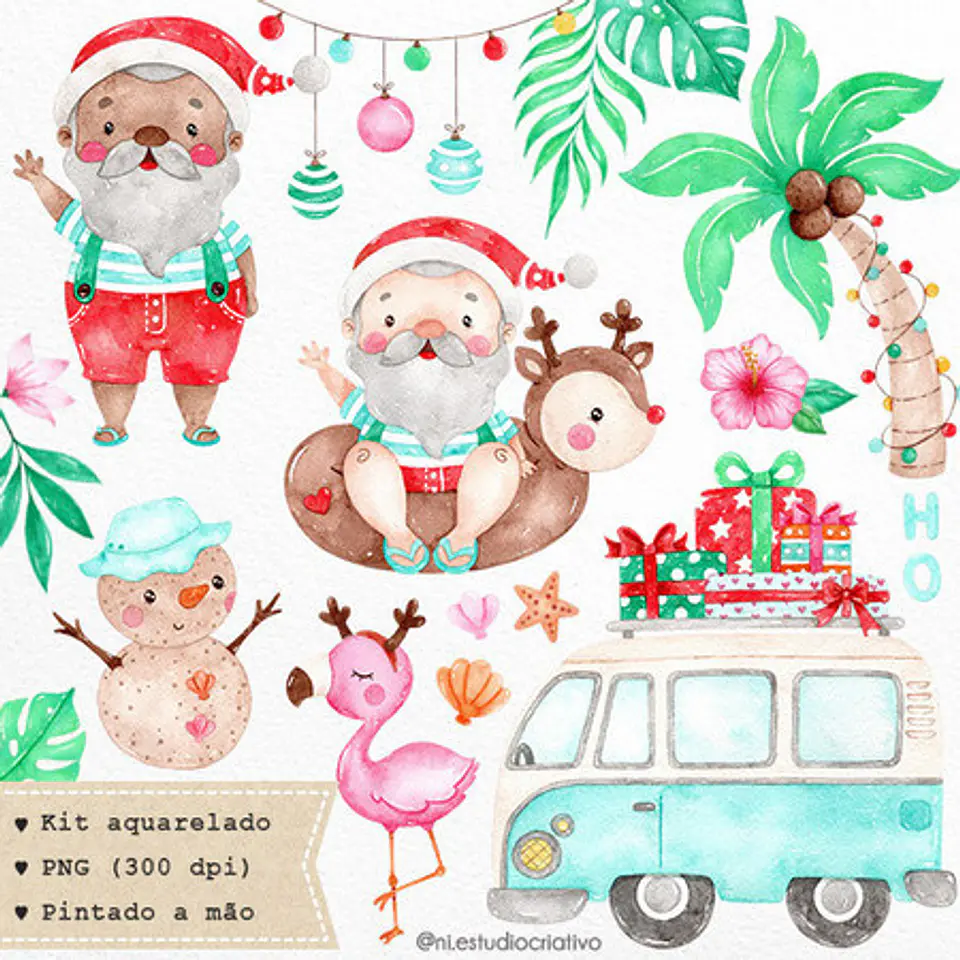 Kit Digital Tropical Natal 5 1